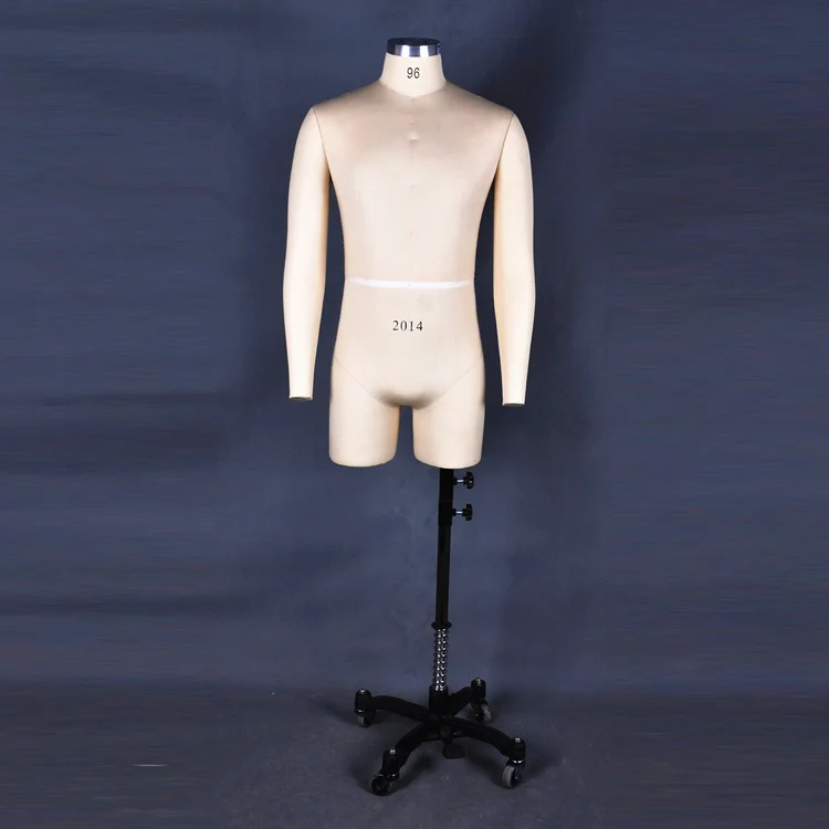 cheap wholesale adjustable size men dressmaker collapsible shoulder dress form male bust sewing mannequin for tailors