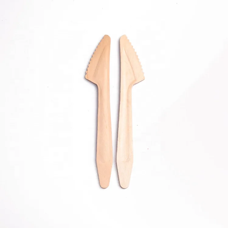 165mm Birch Wood Spoon Fork Knife Promotional Wooden Cutlery Set