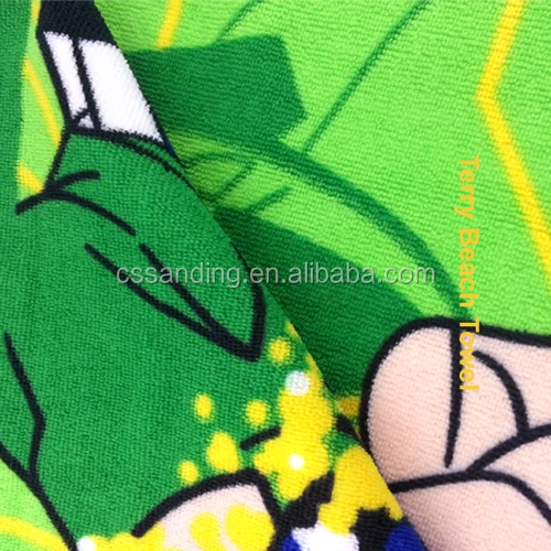 Stocked 100% Polyester Microfiber Terry Beach Towels