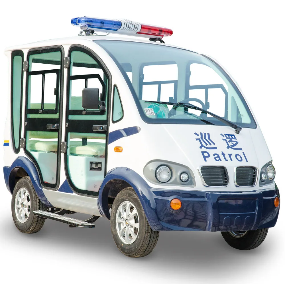 4  Seats 28Km/H Tourism Site Transportation Vehicle 4 Wheels Electric Security Patrol Car