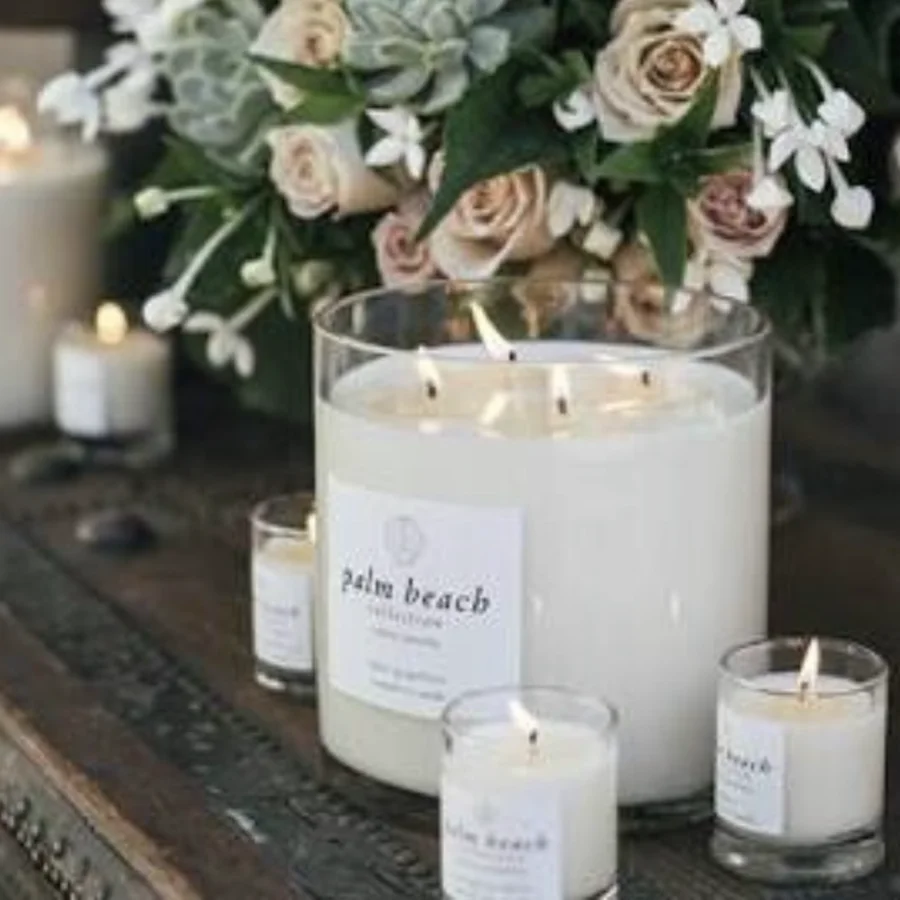 Свеча в банке 1,8 кг четыре фитиля