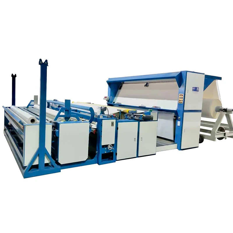 Automatic Cotton Roller batching Fabric Rolling Machine For Manufacturing Plant