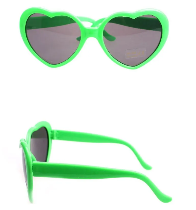 B381 Heart-shaped Sunglasses Loving Retro Glasses Oversized Mirror Hot Style Eyeglass