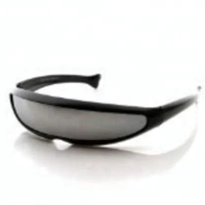 Novelty 80s Funky Party Sun Shield Visor Wrap Fish Tail Sunglasses 2017