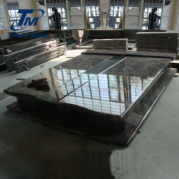 
Marble double tombstone funeral monument 