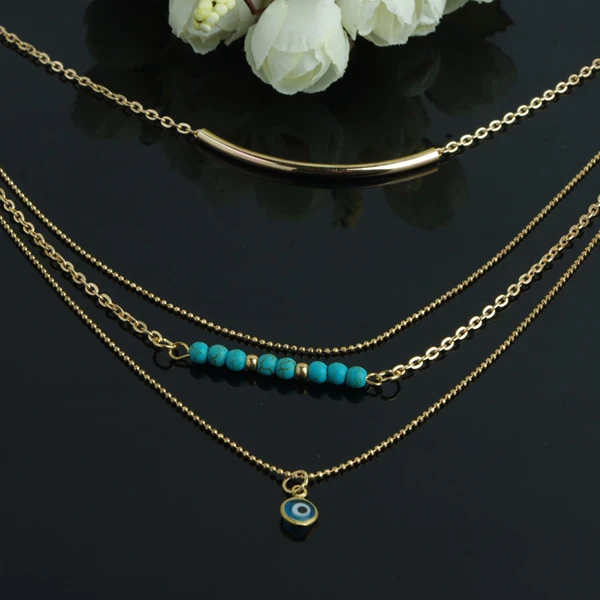 Luxury Alloy Acrylic Resin Statement Necklace,Tiny Jewelry,Gold Thin Choker Necklace