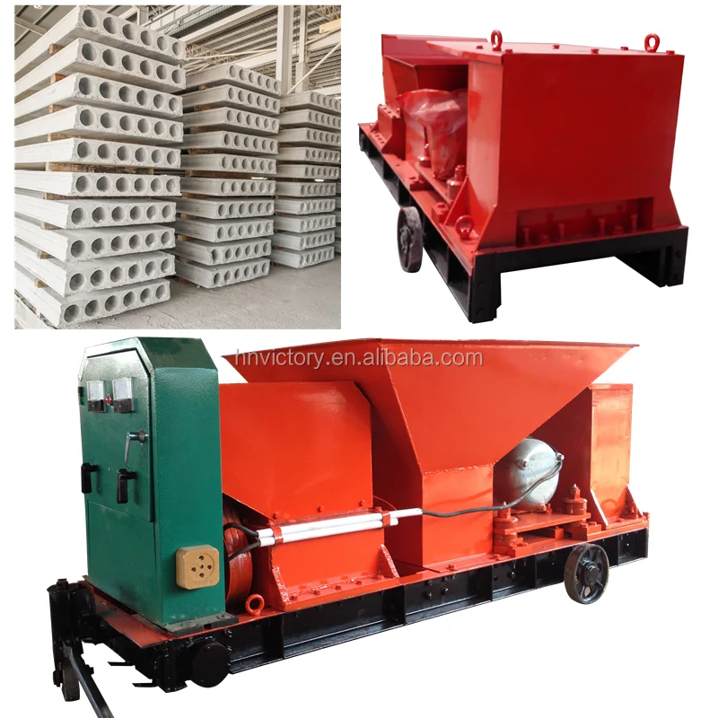 Prestressed precast concrete hollow core floor slab/roof slab machine for construction material machinery