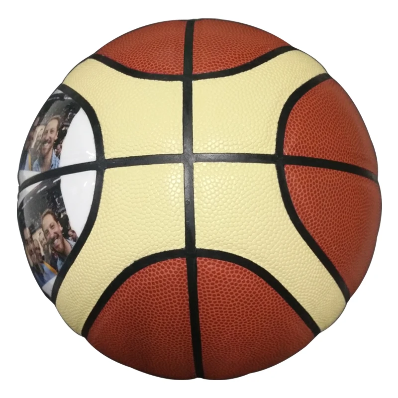 custom 12 panels souvenir printing  basketball  size 7 basket ball for adult