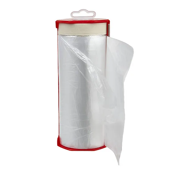 HDPE auto paint self adhesive pre taped masking tape film