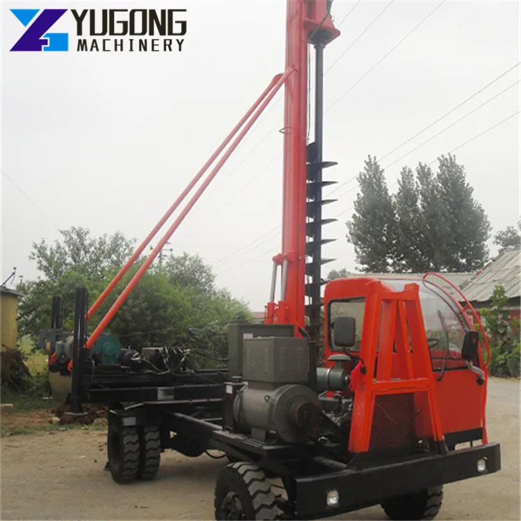 Hammer Pile Driver Long Screw Pole Drilling Machine