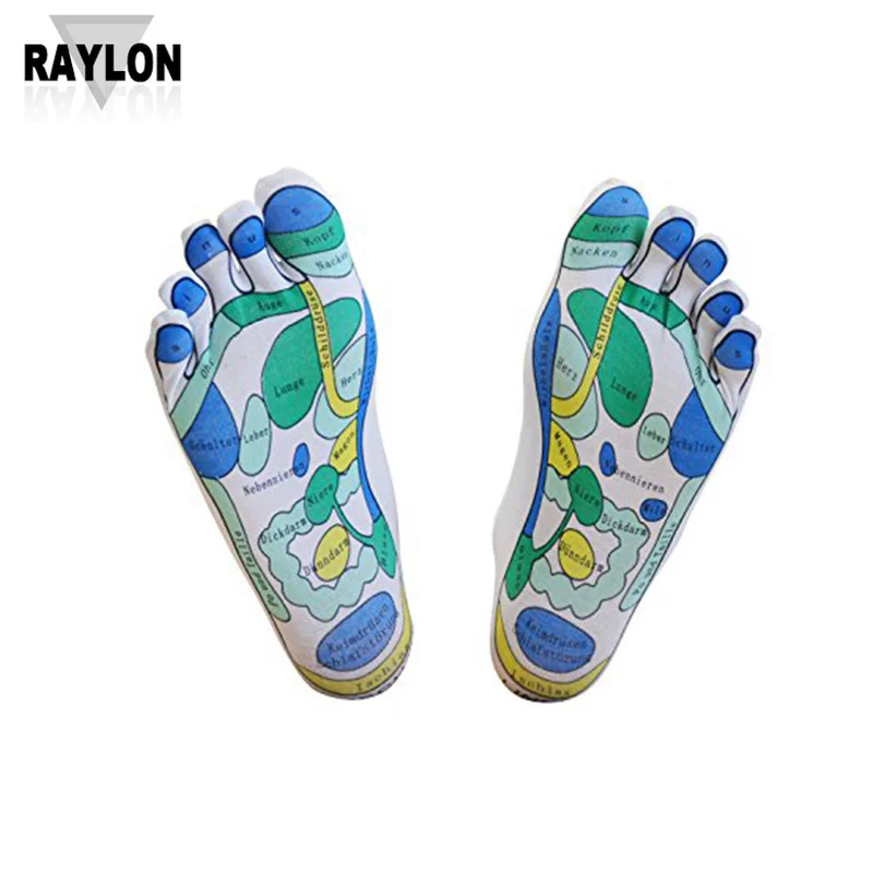 Raylon-1583 acupuncture socks reflexology socks foot massage socks heated