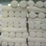 100% thick cotton plain white fabric 233 TC