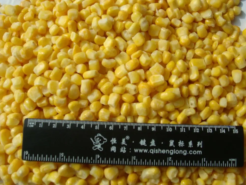 
yellow bulk sweet iqf frozen whole kernel corn 