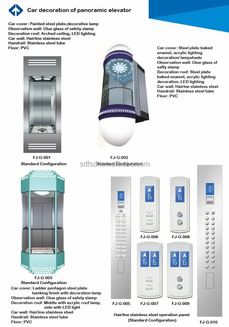 FUJI ZY 630KGS, 8 Persons Round Panoramic Home Elevator Lift