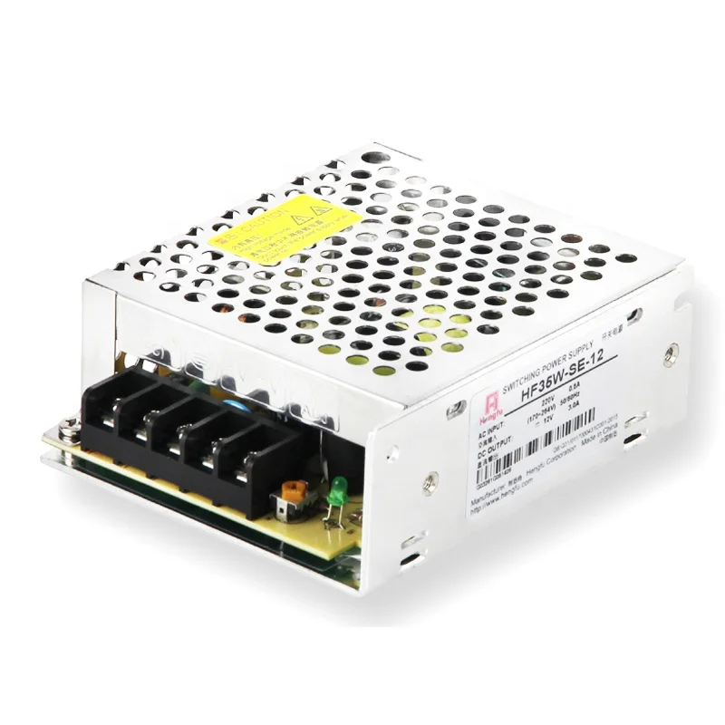 
12V 3A HF35W-SE-12 Hengfu SMPS single output AC DC CE switching power supply 