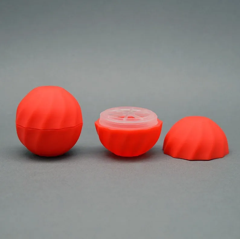 Makeup free samples 7g lip balm ball container / mini lip gloss container