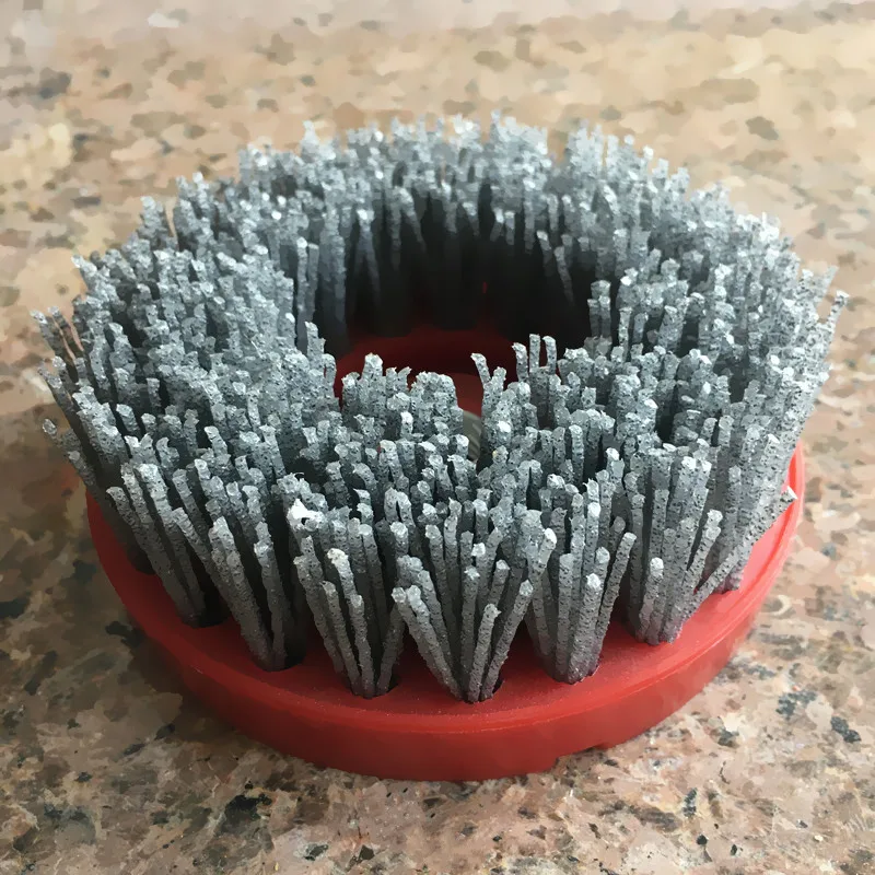 Leather Antique Polishing Brush Marble Granite Abrasive Circular Brush