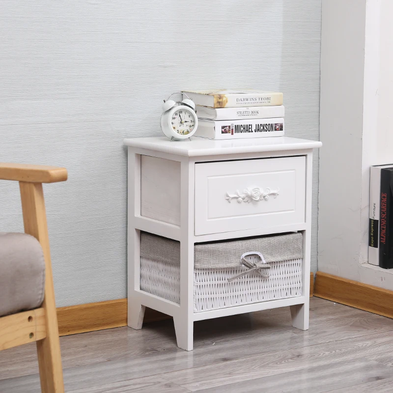 Современная Белая деревянная полка с корзиной, ящиком, шкаф для хранения, мебель