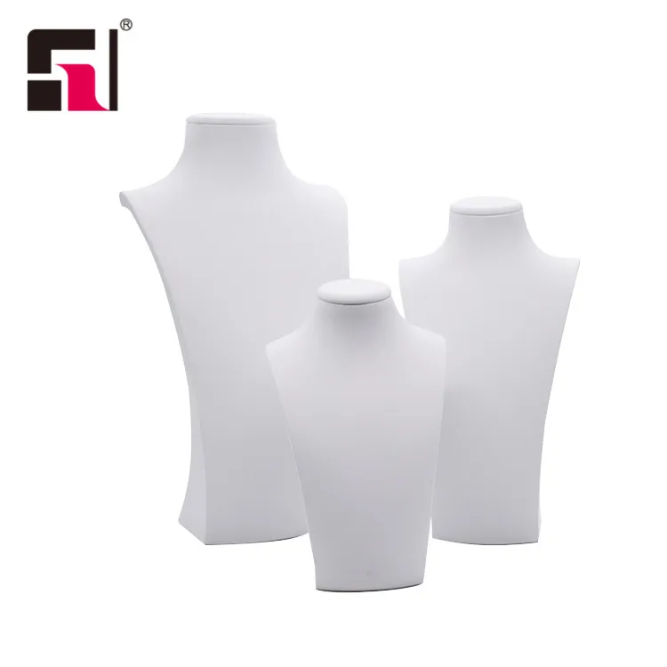 Подставки для ювелирных изделий, подставка для ювелирных изделий, подставка для ювелирных изделий, ожерелье из белой кожи, подставка для демонстрации бюста