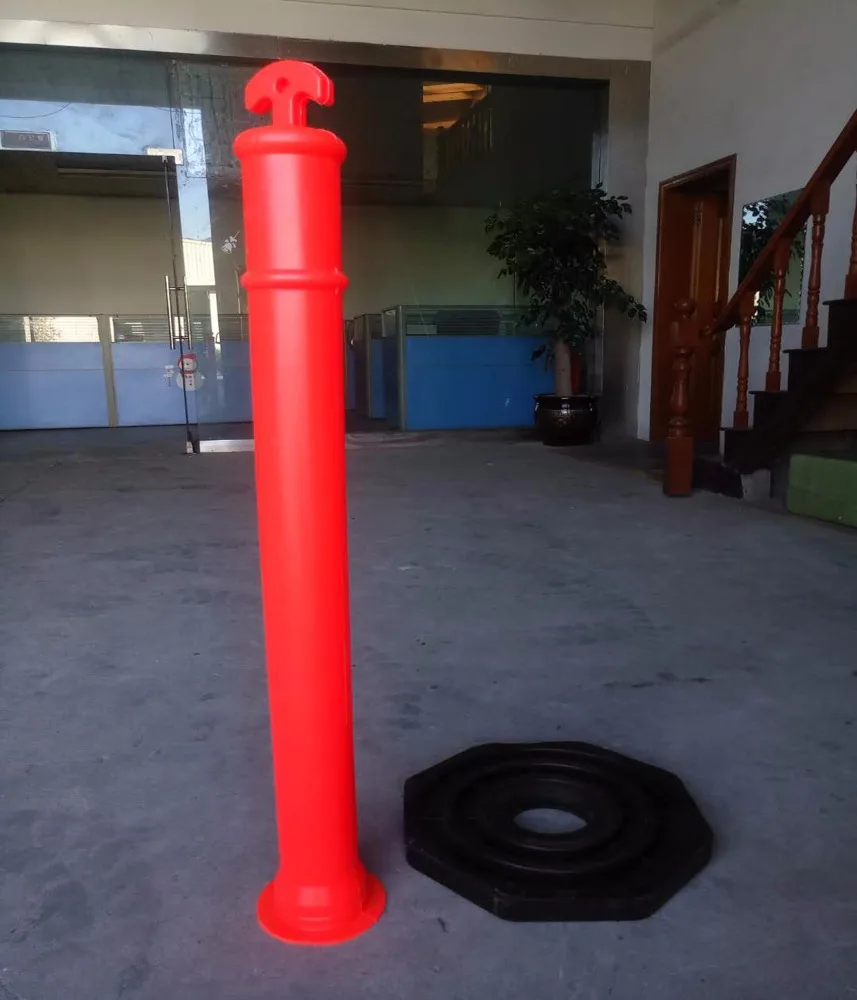 China Manufacturer T-top Reflective Warning Post / Flexible Bollard / Delineator