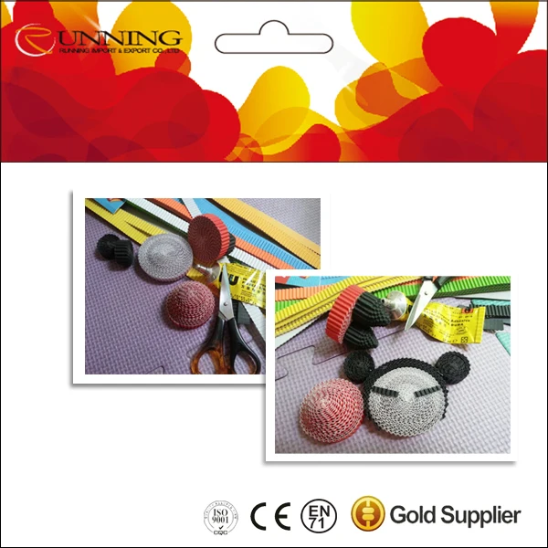 Handmade colourful DIY corrugated paper for animals children toys