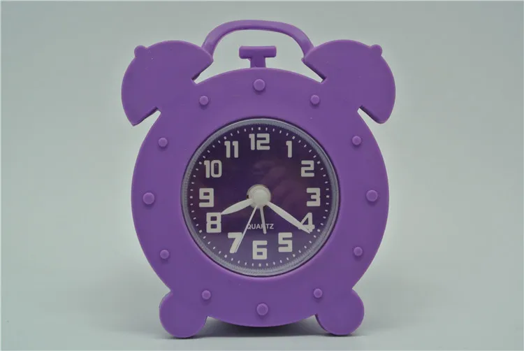 unbreakable silicone clock silent clock children alarm clock