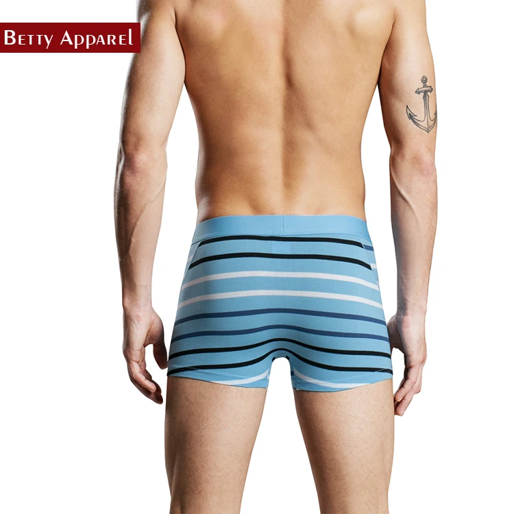Custom Elastic Tape Space Dye Modal boxer Brief  underwear for men