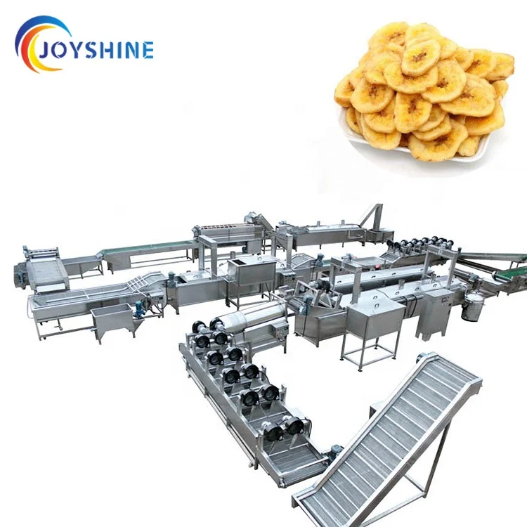 Joyshine customized full automatic banana chips making machine plantain chips making machine line processing line