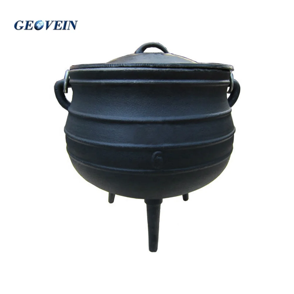 3 Legs Casting Iron Large Cooking Pot African Potjie Pot