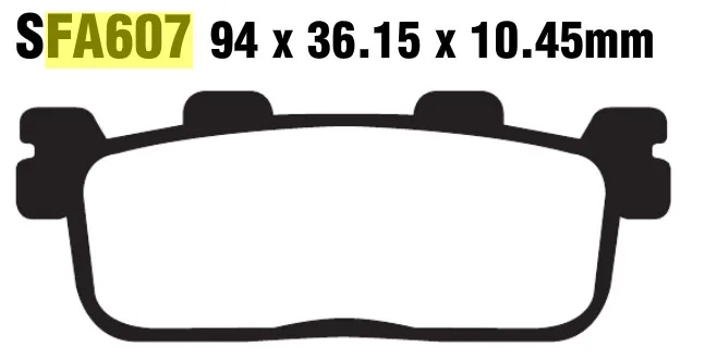 Motorcycle Accessories Sintered Copper Disc Brake Pad FA607 For KYMCO PEOPLE / YAMAHA