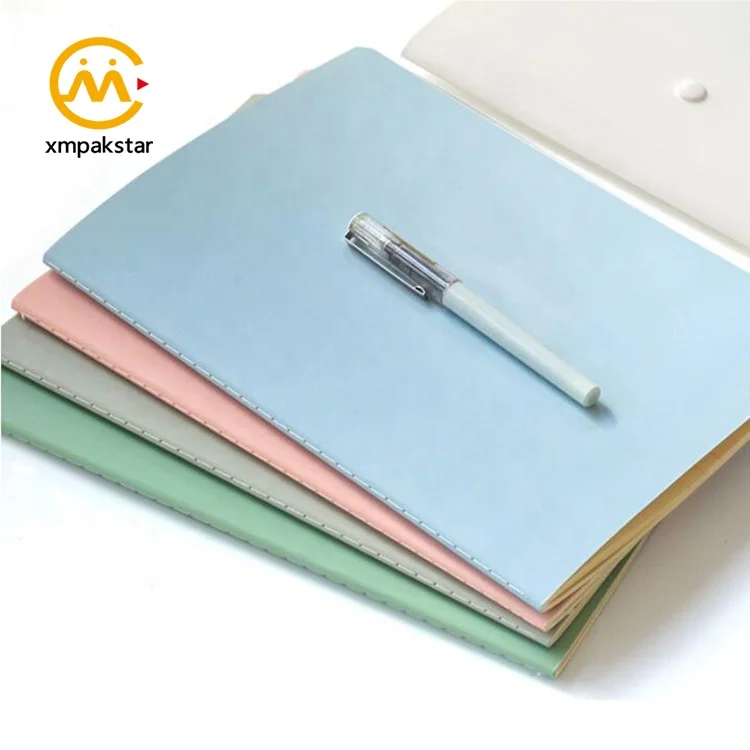 Wholesale custom recycled paper bulk sewn binding school exercise composition notebook A4