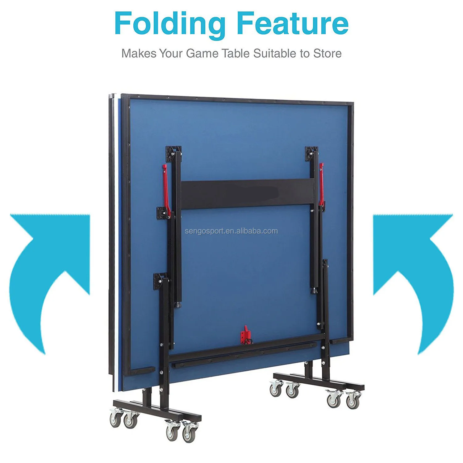 New creative folding ping-pong table/portable ping- pong table