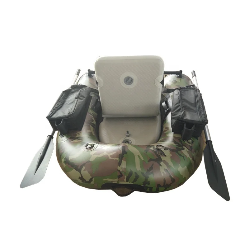 new inflatable fishing float tube with oars
