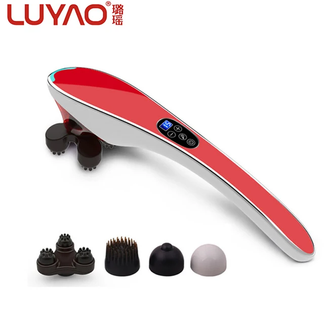 LUYAO LY-631As Factory price handheld massage device cordless body vibrator massager