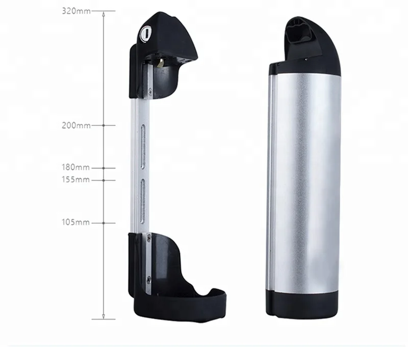 Customized replacement water bottle ebike batteries pack 18650 lithium ion 36 volt e-bike battery