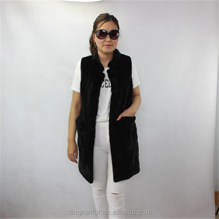 
high quality nature mink fur waistcoat real fur vest 