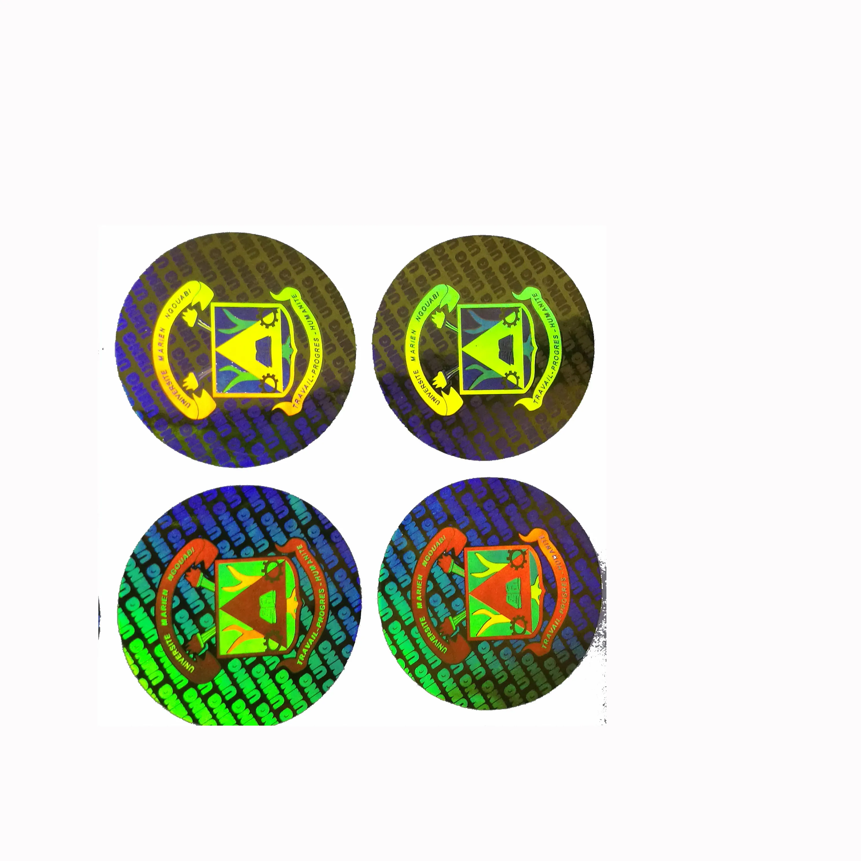 High quality coded elements security 3D hologram laser sticker