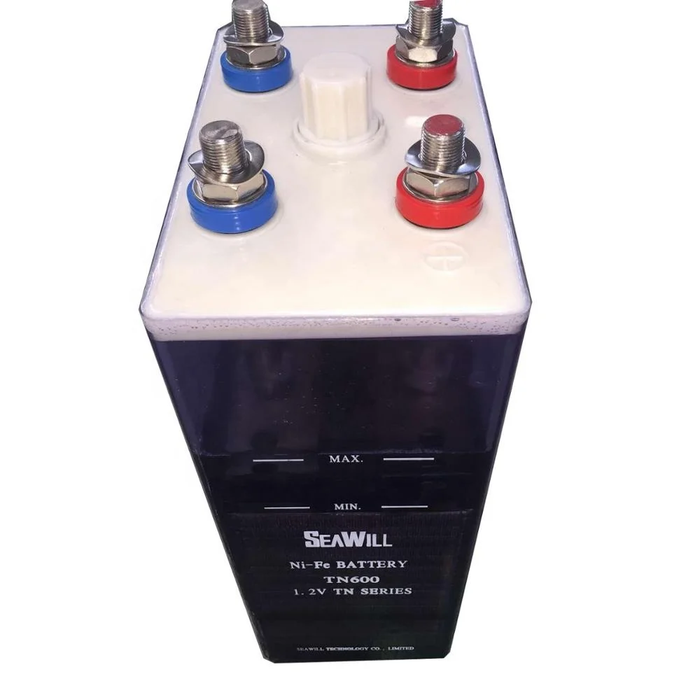 Rechargeable Ni-Fe battery 1.2v 600Ah nickel iron battery