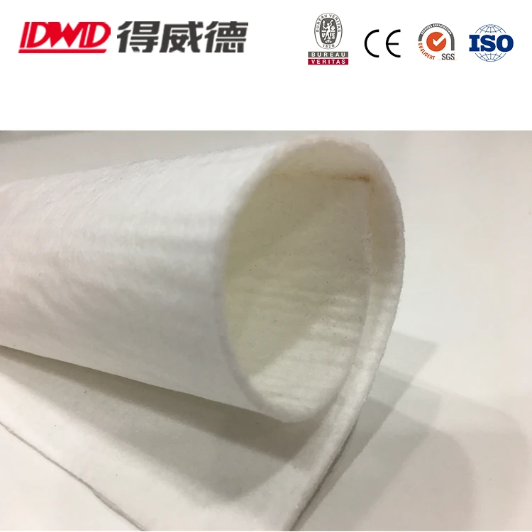 
100% PTFE needle felt with PTFE scrim for fly ash from coal and hog fueled boilers titanium dioxide carbon black miscell 