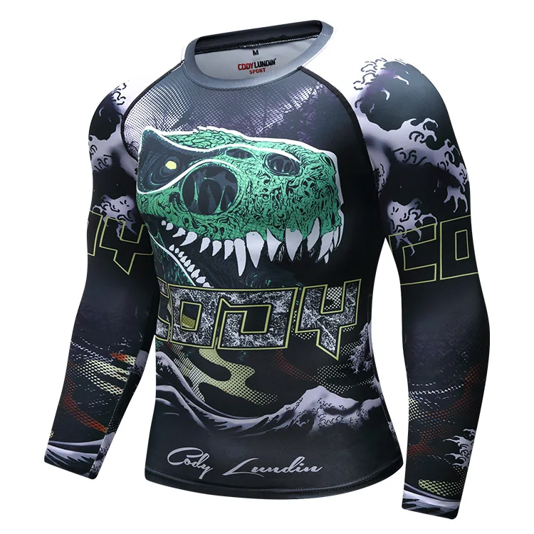 Cody Lundin custom rashguard с длинным рукавом bjj rashguard mma