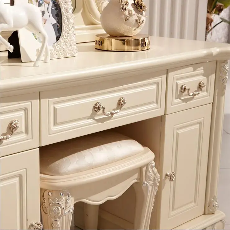 
European mirror table antique bedroom dresser French furniture french dressing table p10142 