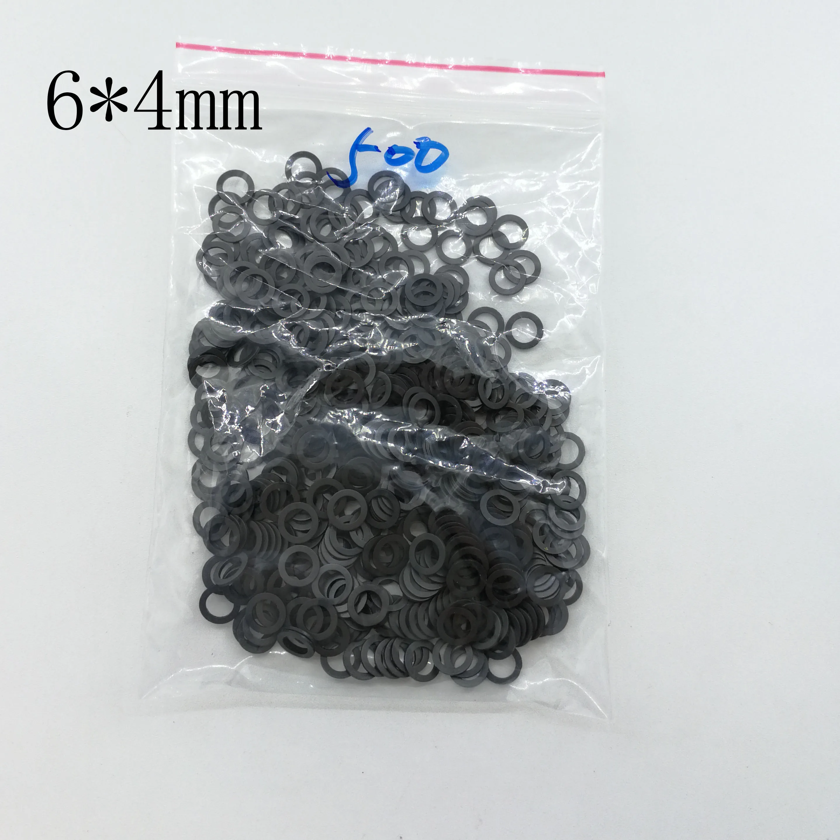 
6*4mm 7*4mm 7*5mm pet hair Scissors parts black pvc washers 
