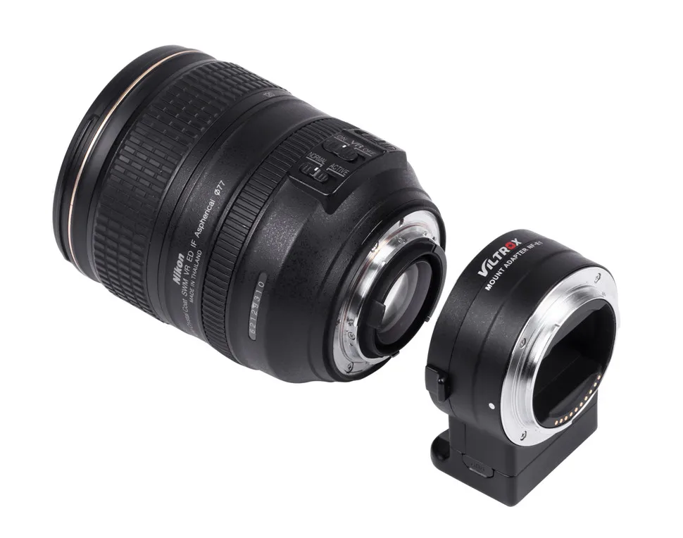 VILTROX NF-E1 Auto Focus AF Lens Adapter for Nikon F Lens for Sony E Mount Camera A9 A6300 A6500 A7RII IS&VR EXIF USB Update
