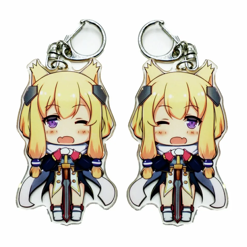 Free Sample Double Side CMYK Offset Print Laser CNC Cut Custom Anime Acrylic Keychain Character Stand