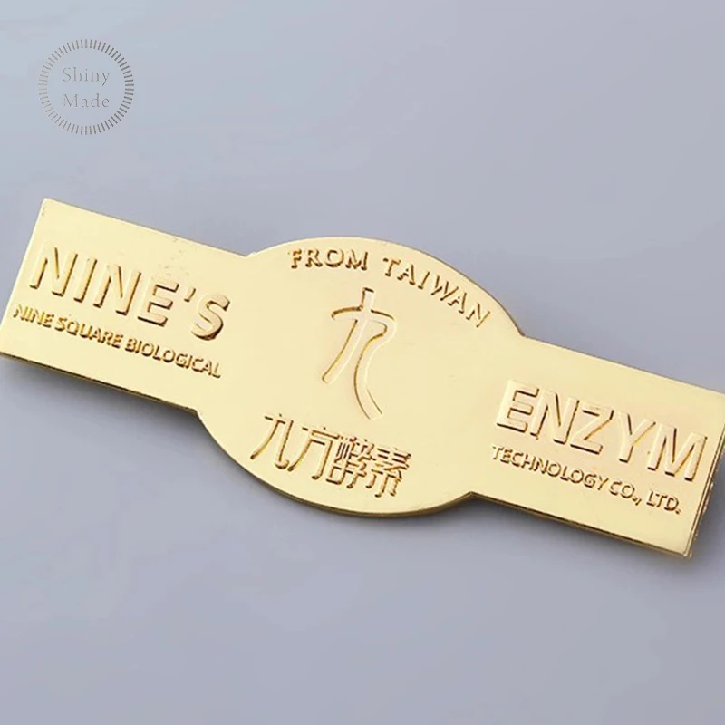 Professional Factory Free Design Logo Metal Hang Tag For Bags Made In China