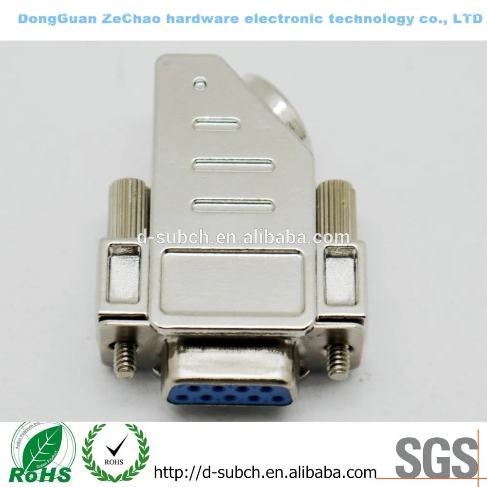 D-sub connector (45 degrees, 9 pins, Hdb 15PIN)
