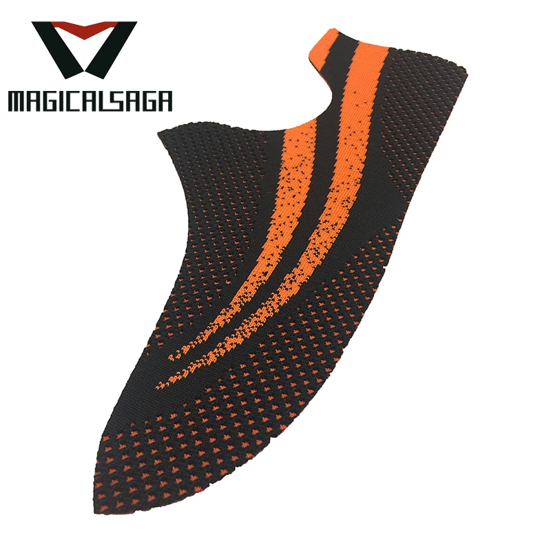 2018 Fashion sport shoe making half finished flyknit upper raw material