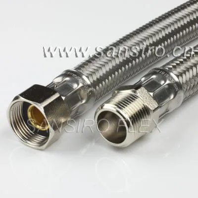 
Stainless Steel Braided Bathroom Faucet Supply Hose 