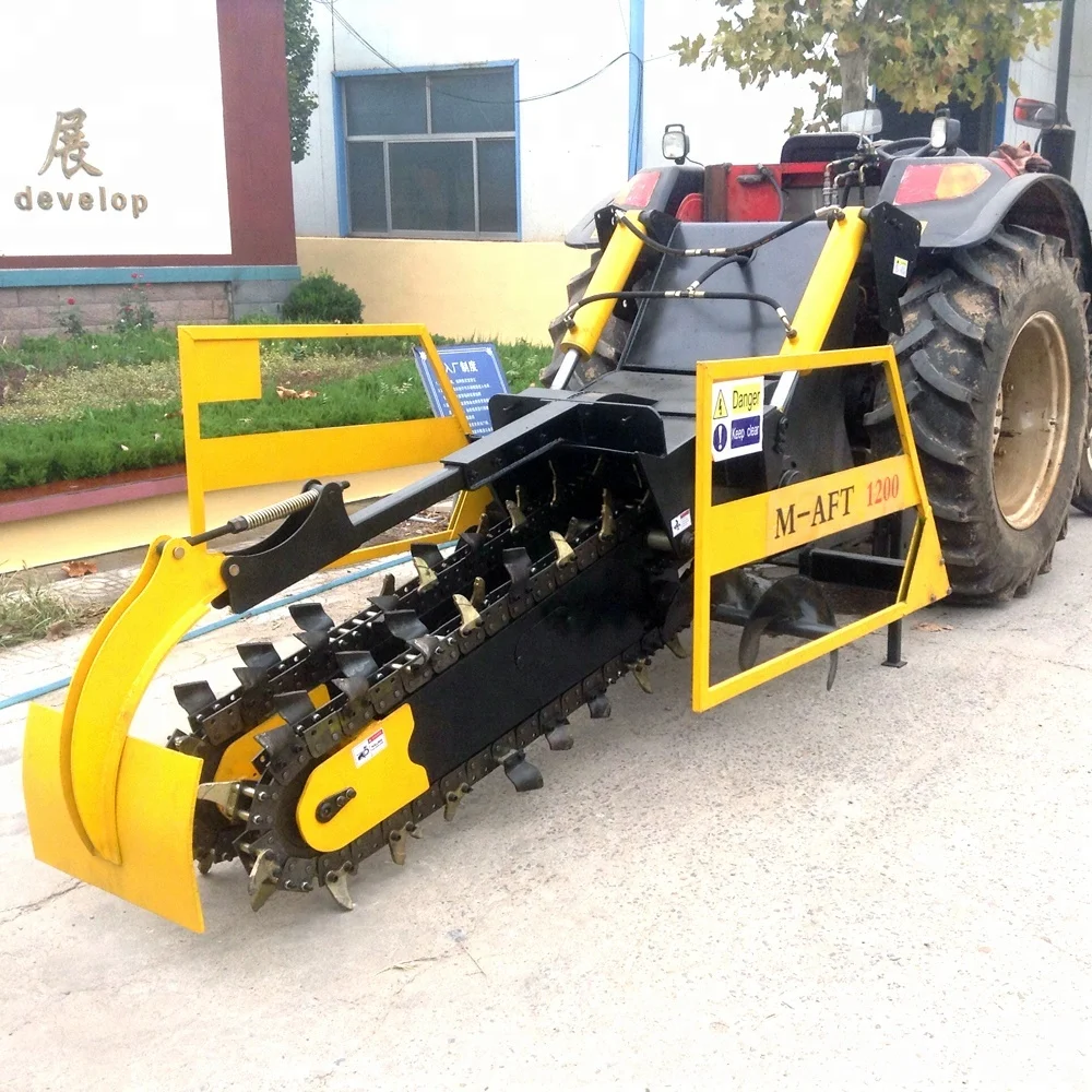 double chain PTO trencher