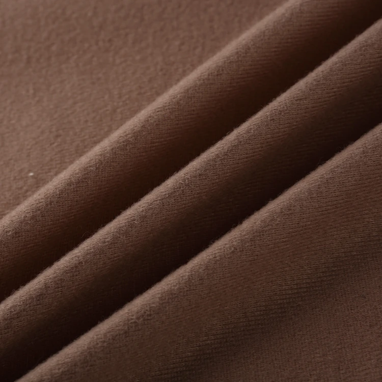 
Classical Brown Soft Tricot Fabric 90g Polyester Velvet Fabric Chinese Supplier for Garment 